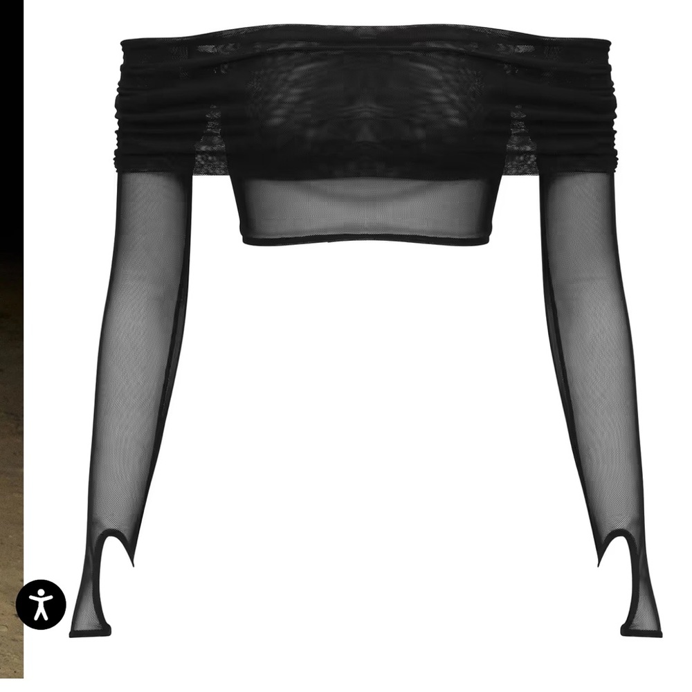 Off shoulder crop top and skirt SET like helsa - Picture 3 of 5